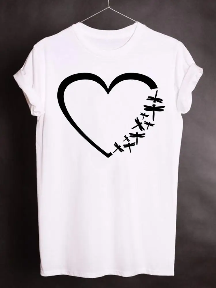 Women Clothing Print T Shirt Short Sleeve Clothes Summer Dragonfly Lovely Cute 90s Fashion Graphic T-shirt Kawaii Basic Tee Top
Women Clothing Print T Shirt Short Sleeve Clothes Summer Dragonfly Lovely Cute 90s Fashion Graphic T-shirt Kawaii Basic Tee Top