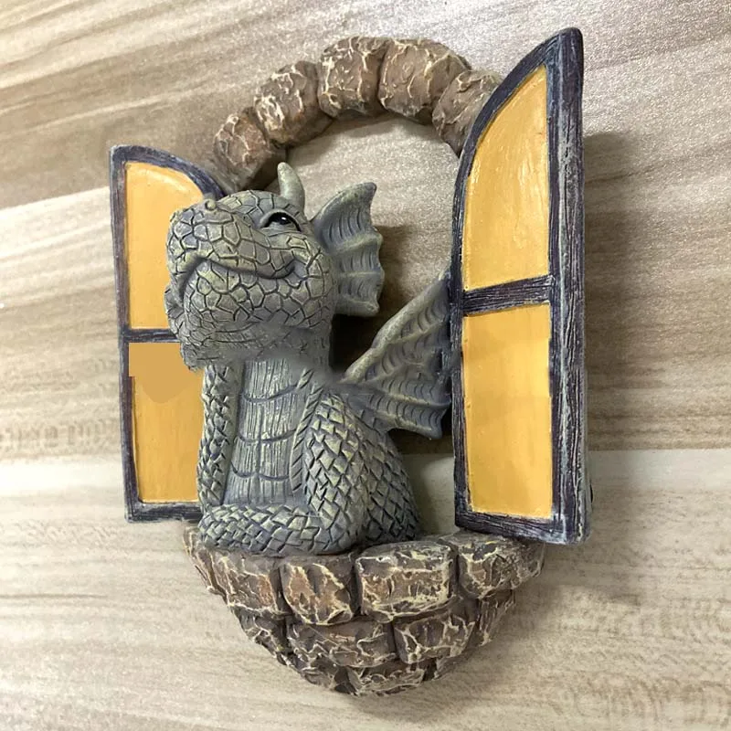 Resin Dragon Statue Cute Little Dragon Dinosaur Reading Book Sculpture Figure Ornaments Home Outdoor Garden Wall Decoration
Resin Dragon Statue Cute Little Dragon Dinosaur Reading Book Sculpture Figure Ornaments Home Outdoor Garden Wall Decoration