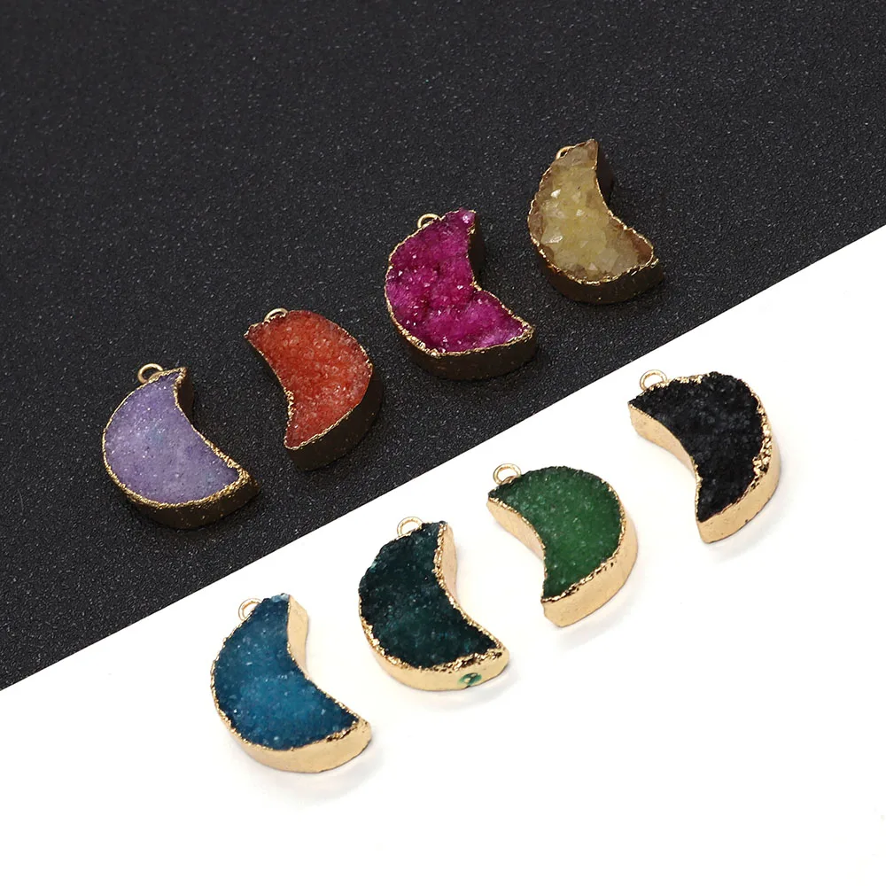 Natural Stone Moon Colored Crystal Pendant 15x27mm Charm Making DIY Necklace Earring Fashion Jewelry Boutique Ladies Accessories
Natural Stone Moon Colored Crystal Pendant 15x27mm Charm Making DIY Necklace Earring Fashion Jewelry Boutique Ladies Accessories