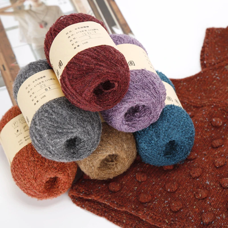 50g Italian Wool Thread Small Circle of Hand Knitted Wool Ball Fine Wool Yarn For Knitting Shawl Sweater Hat 67% Wool 33% Nylon
50g Italian Wool Thread Small Circle of Hand Knitted Wool Ball Fine Wool Yarn For Knitting Shawl Sweater Hat 67% Wool 33% Nylon