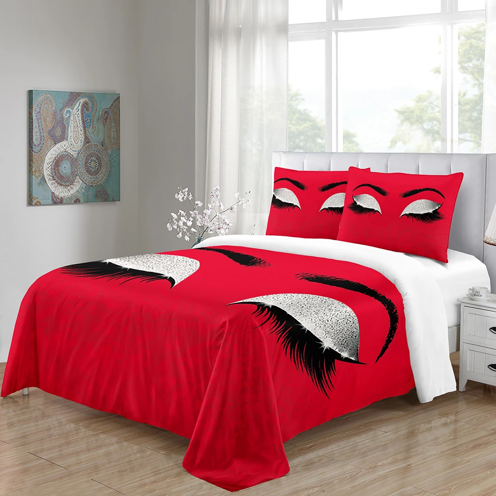 Big Eye! King Size Duvet Cover Set Red Design Microfiber Soft &Smooth Bedding Sets with Zipper Closure 2 Pillow Shams
Big Eye! King Size Duvet Cover Set Red Design Microfiber Soft &Smooth Bedding Sets with Zipper Closure 2 Pillow Shams