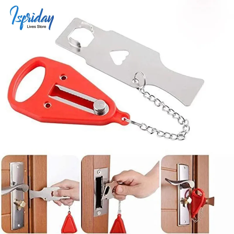 Portable Hotel Door Lock Locks Self-Defense Door Stop Travel Travel Accommodation Door Stopper Door Lock security door
Portable Hotel Door Lock Locks Self-Defense Door Stop Travel Travel Accommodation Door Stopper Door Lock security door