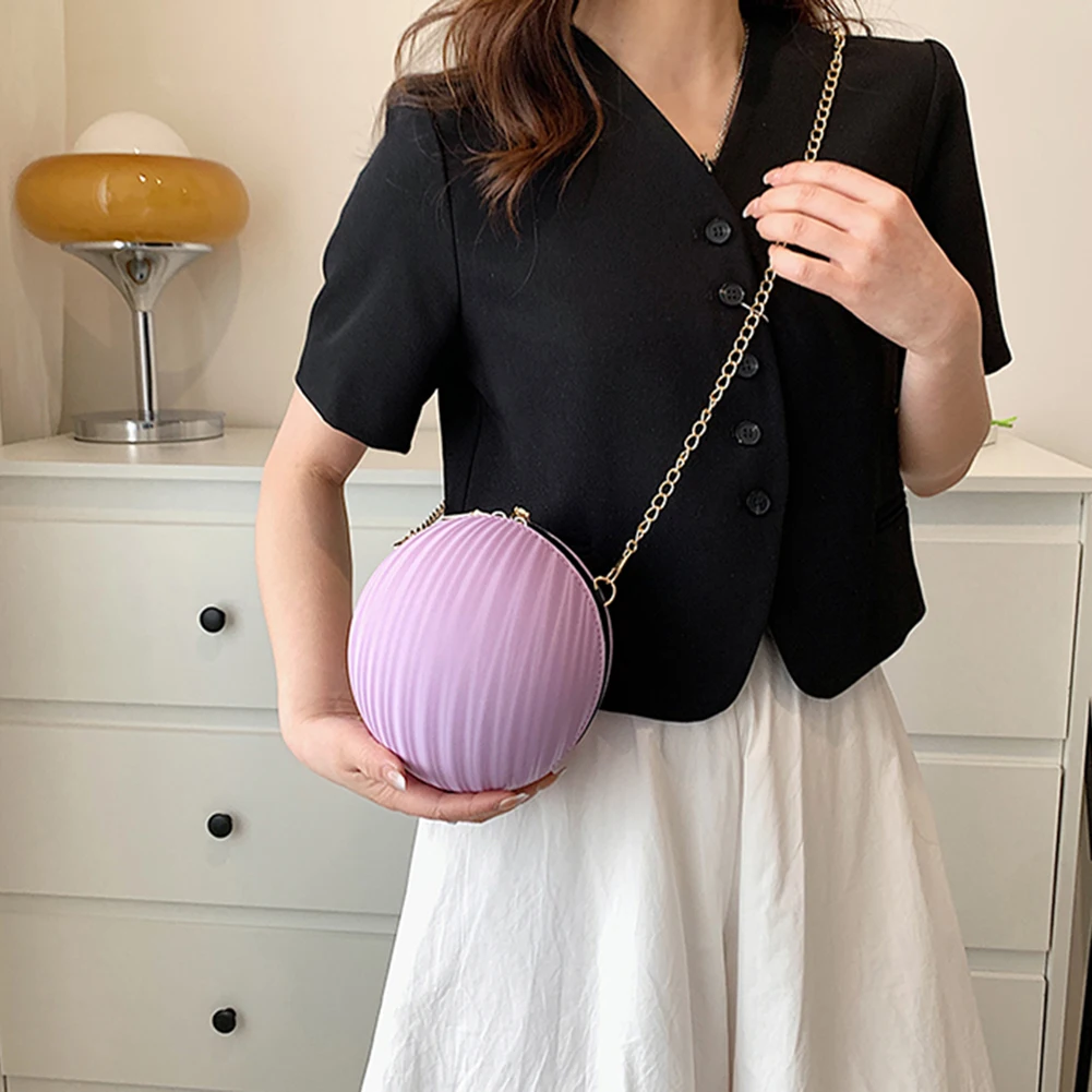Fashion Round Shoulder Bags for Women Ball Shaped Crossbody Bag Trend Exquisite PU Leather Phone Purse Chain Travel Handbags
Fashion Round Shoulder Bags for Women Ball Shaped Crossbody Bag Trend Exquisite PU Leather Phone Purse Chain Travel Handbags
