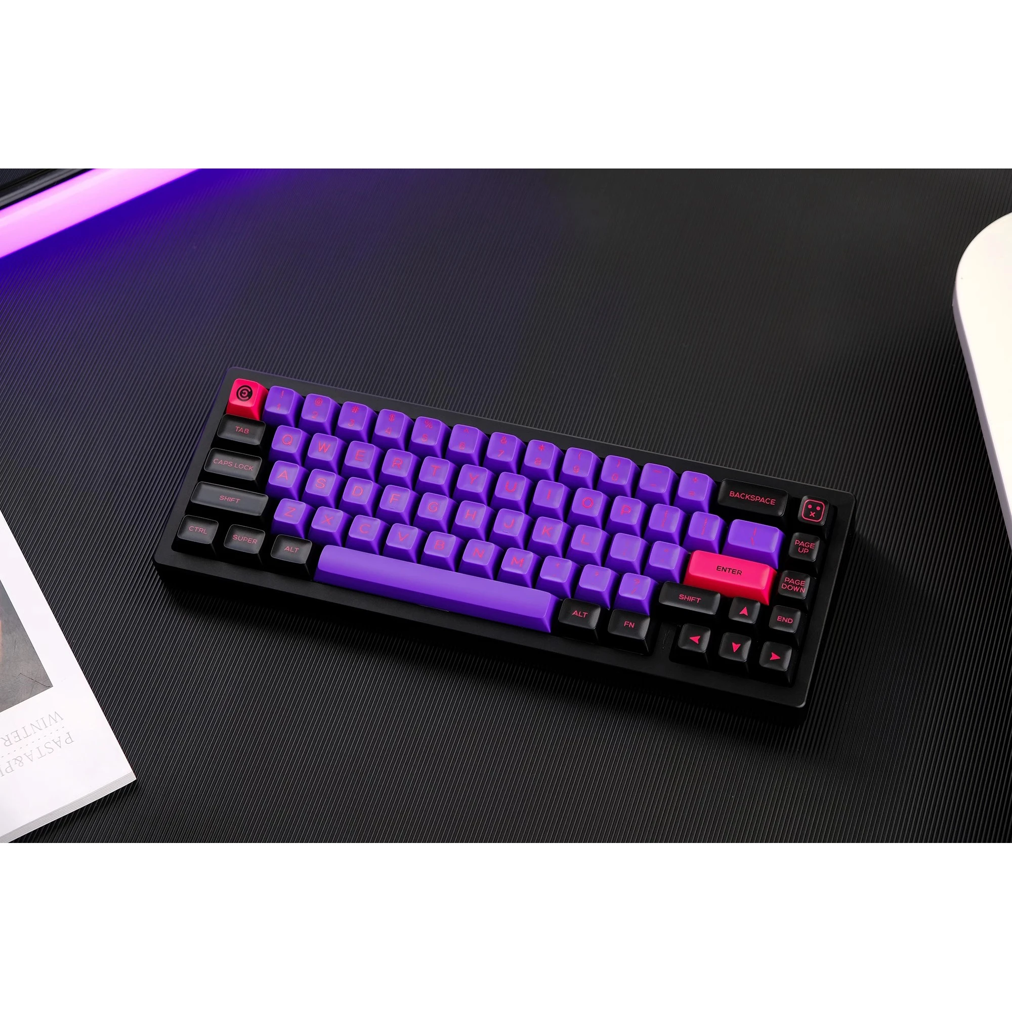 

160 Keys QX GMK Ghost Keycaps PBT Double Shot SA Profile Keycap For Customized Mechanical Keyboard 68 980 100 GK61 Anne Pro 2