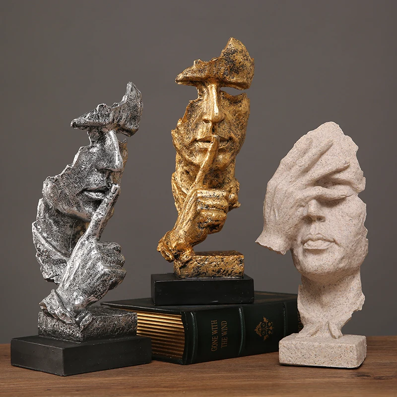 Nordic Creative Silence Is Gold Statue,Retro Figure,Thinker Sculpture Decor, Living Room, Office, Desktop, Home Modern Art Decor
Nordic Creative Silence Is Gold Statue,Retro Figure,Thinker Sculpture Decor, Living Room, Office, Desktop, Home Modern Art Decor
