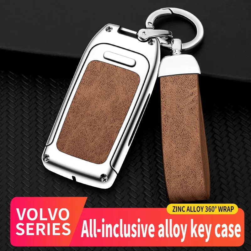 Alloy And Leather Car Remote Key Case Cover For Volvo XC60 V60 S60 S80 XC70 V40 Auto Keychain Accessories Protector Shell
Alloy And Leather Car Remote Key Case Cover For Volvo XC60 V60 S60 S80 XC70 V40 Auto Keychain Accessories Protector Shell