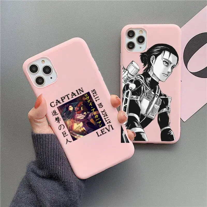 Anime Attack On Titan Phone Case For iphone 13 12 11 Pro Max Mini XS 8 7 6 6S Plus X SE 2020 XR Candy Pink Silicone Cover
Anime Attack On Titan Phone Case For iphone 13 12 11 Pro Max Mini XS 8 7 6 6S Plus X SE 2020 XR Candy Pink Silicone Cover