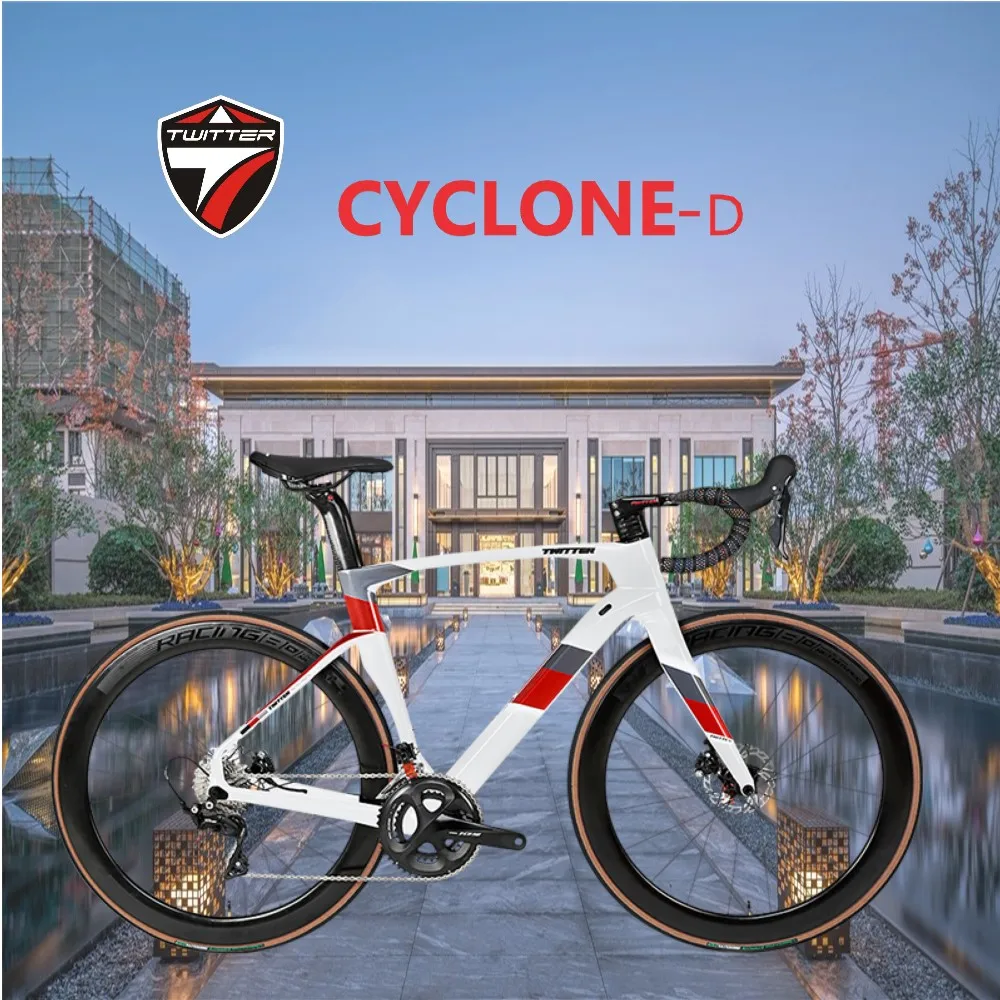 TWITTER CYCLONE Rival-22S T900carbon fiber road bikes700C Гидравлический дисковый тормоз XC класса для пересеченной местности гоночный велосипед
TWITTER CYCLONE Rival-22S T900carbon fiber road bikes700C Гидравлический дисковый тормоз XC класса для пересеченной местности гоночный велосипед