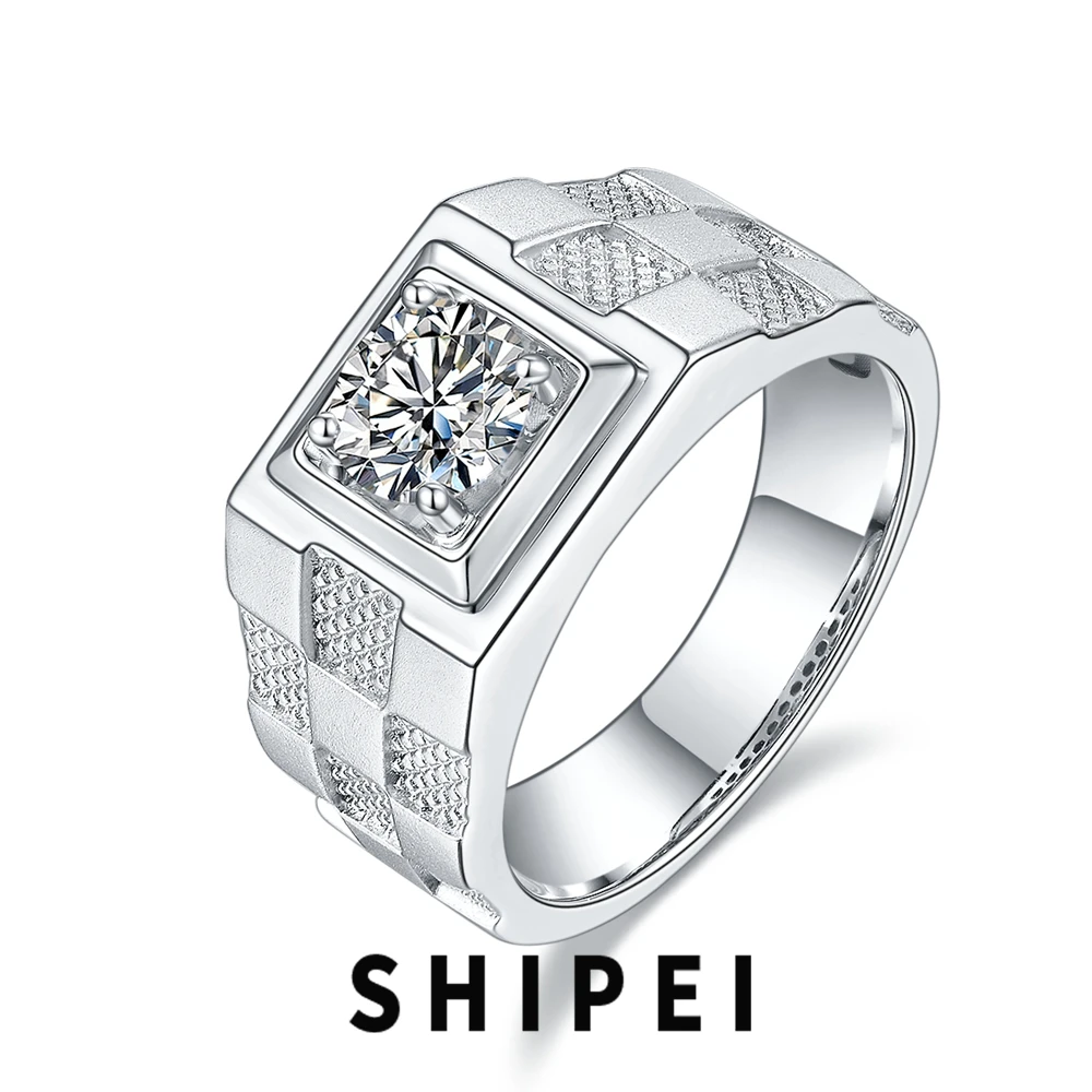 SHIPEI 5.5MM D Moissanite Diamond Gemstone Luxury Men's Rings Fine Jewelry Engagement 100% 925 Sterling Silver Anniversary Gift
SHIPEI 5.5MM D Moissanite Diamond Gemstone Luxury Men's Rings Fine Jewelry Engagement 100% 925 Sterling Silver Anniversary Gift
