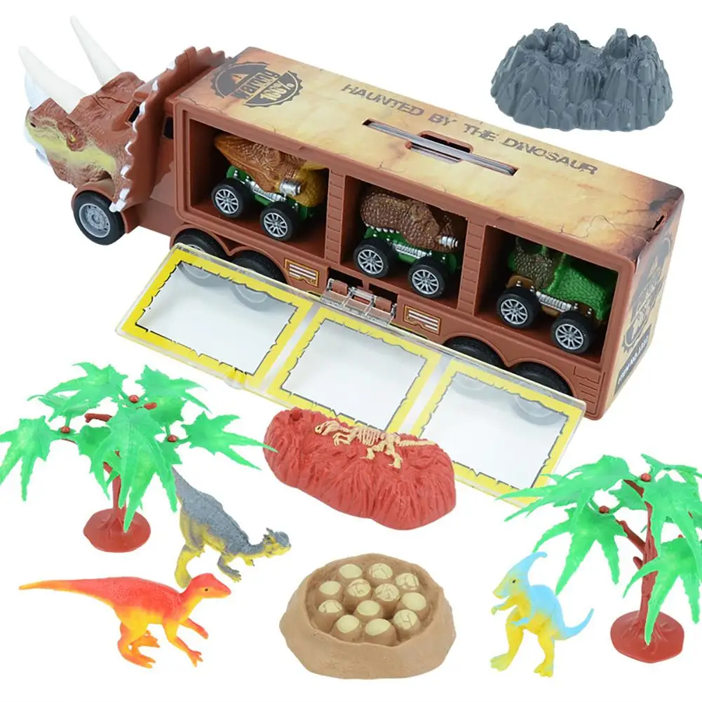 Dinosaur Transport Toy Truck Pull Back Vehicles Dino Container Storage Car Model Lighting Music Kids Boys Children Birthday Gift
Dinosaur Transport Toy Truck Pull Back Vehicles Dino Container Storage Car Model Lighting Music Kids Boys Children Birthday Gift