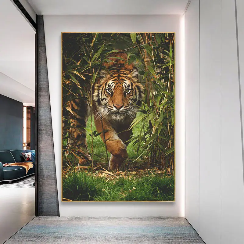 

5D Diamond Paintings Jungle Tiger Full Diamond Art Embroidery Large Home Decor Living Room Office Diy Diamond Cross Stitch Kits