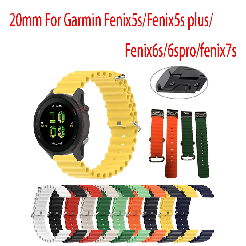 20mm Ocean Strap For Garmin Fenix5X/Plus/Fenix6s/6spro/fenix7s Replacement Bracelet QuickFit Wristbands Correa
20mm Ocean Strap For Garmin Fenix5X/Plus/Fenix6s/6spro/fenix7s Replacement Bracelet QuickFit Wristbands Correa