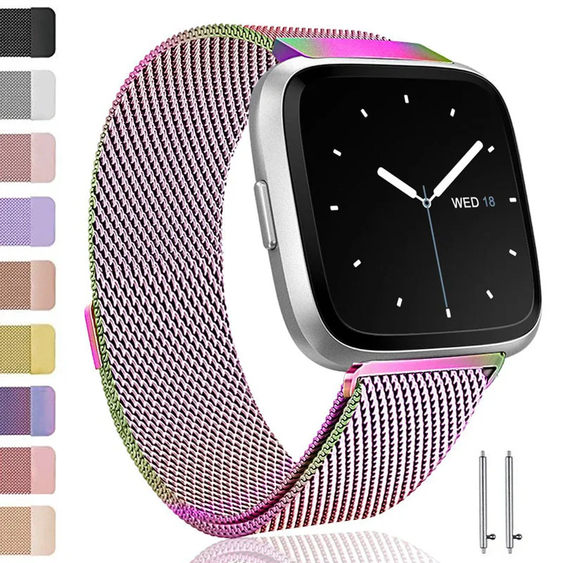 Milanese strap for Fitbit versa 2 Band Smart watch Magnetic Loop watchband Stainless Steel metal Bracelet Fitbit versa wristband
Milanese strap for Fitbit versa 2 Band Smart watch Magnetic Loop watchband Stainless Steel metal Bracelet Fitbit versa wristband