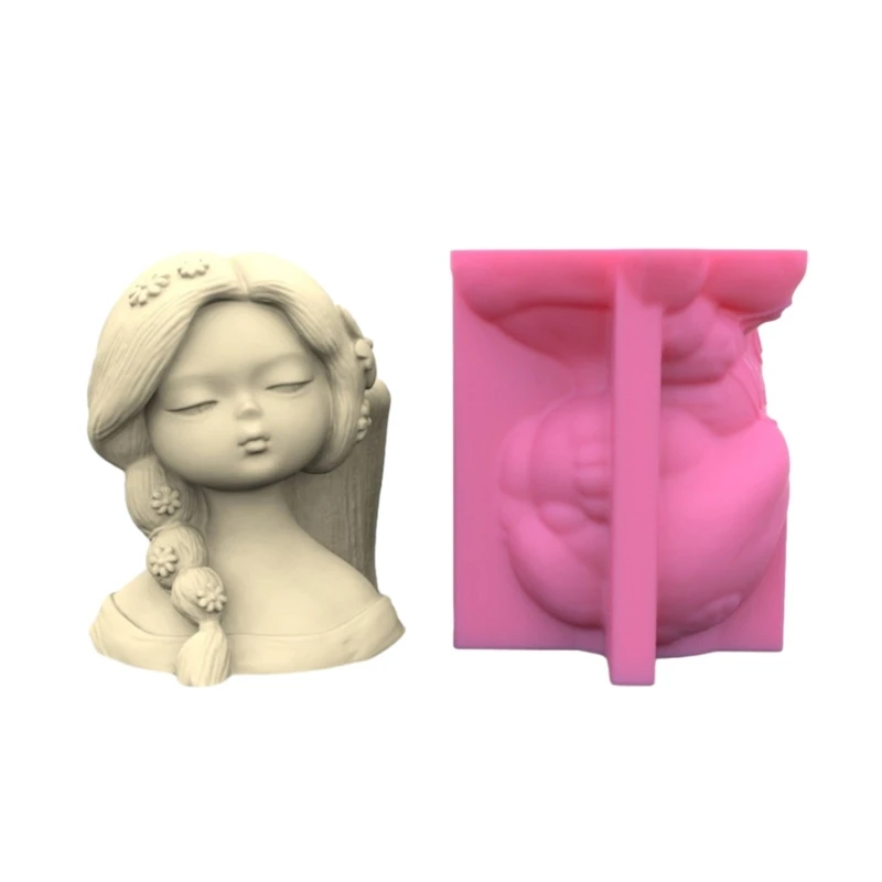 N58F Succulent Flower Pot Silicone Mold Side Hair Girl Flower Pot Mold Pen Holder Storage Box Container Mold Planter Mold
N58F Succulent Flower Pot Silicone Mold Side Hair Girl Flower Pot Mold Pen Holder Storage Box Container Mold Planter Mold