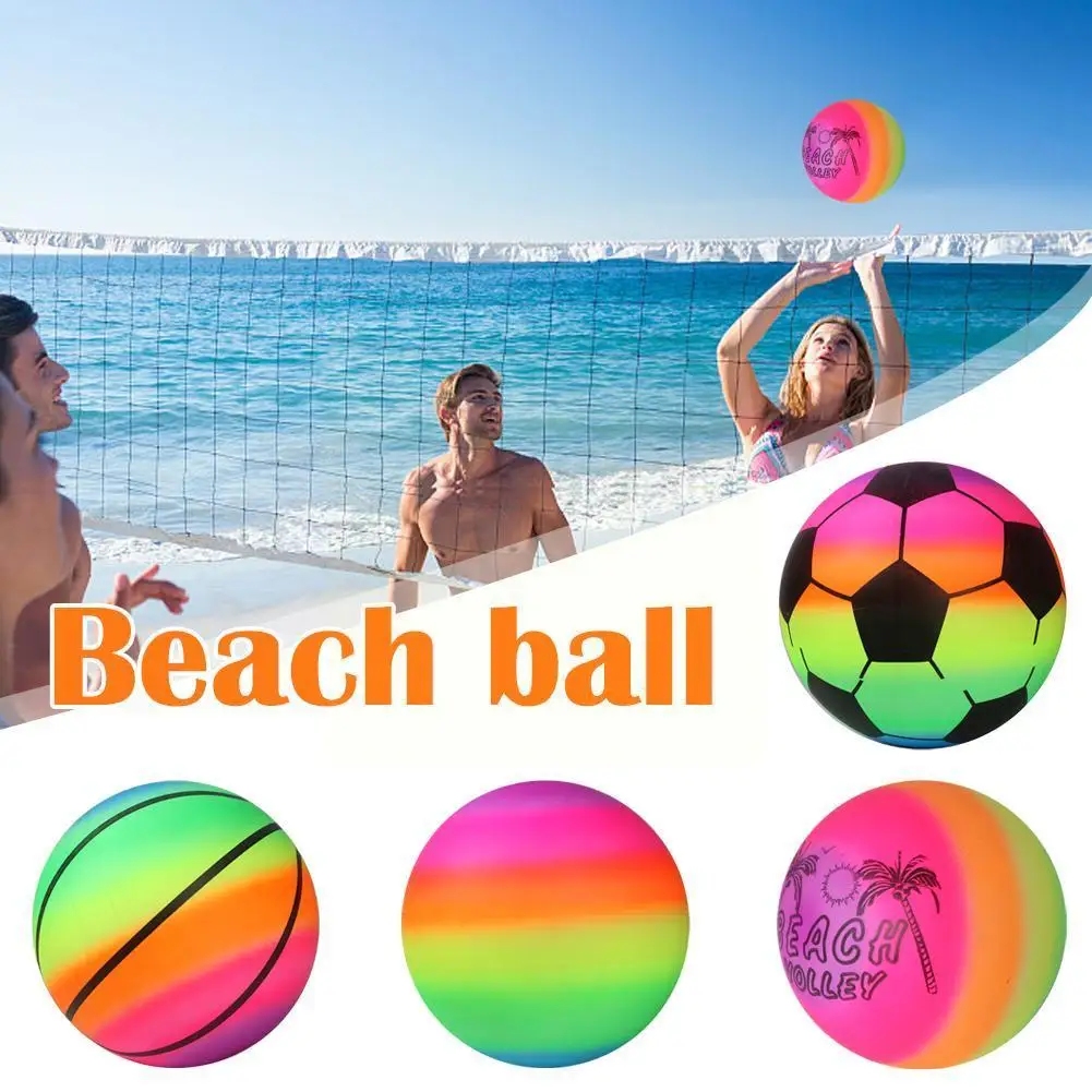 Inflatable Summer Beach Ball Pool Swim Rubber Rainbow Toy Game Net Kids Beach Garden Volleyball S6R2
Inflatable Summer Beach Ball Pool Swim Rubber Rainbow Toy Game Net Kids Beach Garden Volleyball S6R2