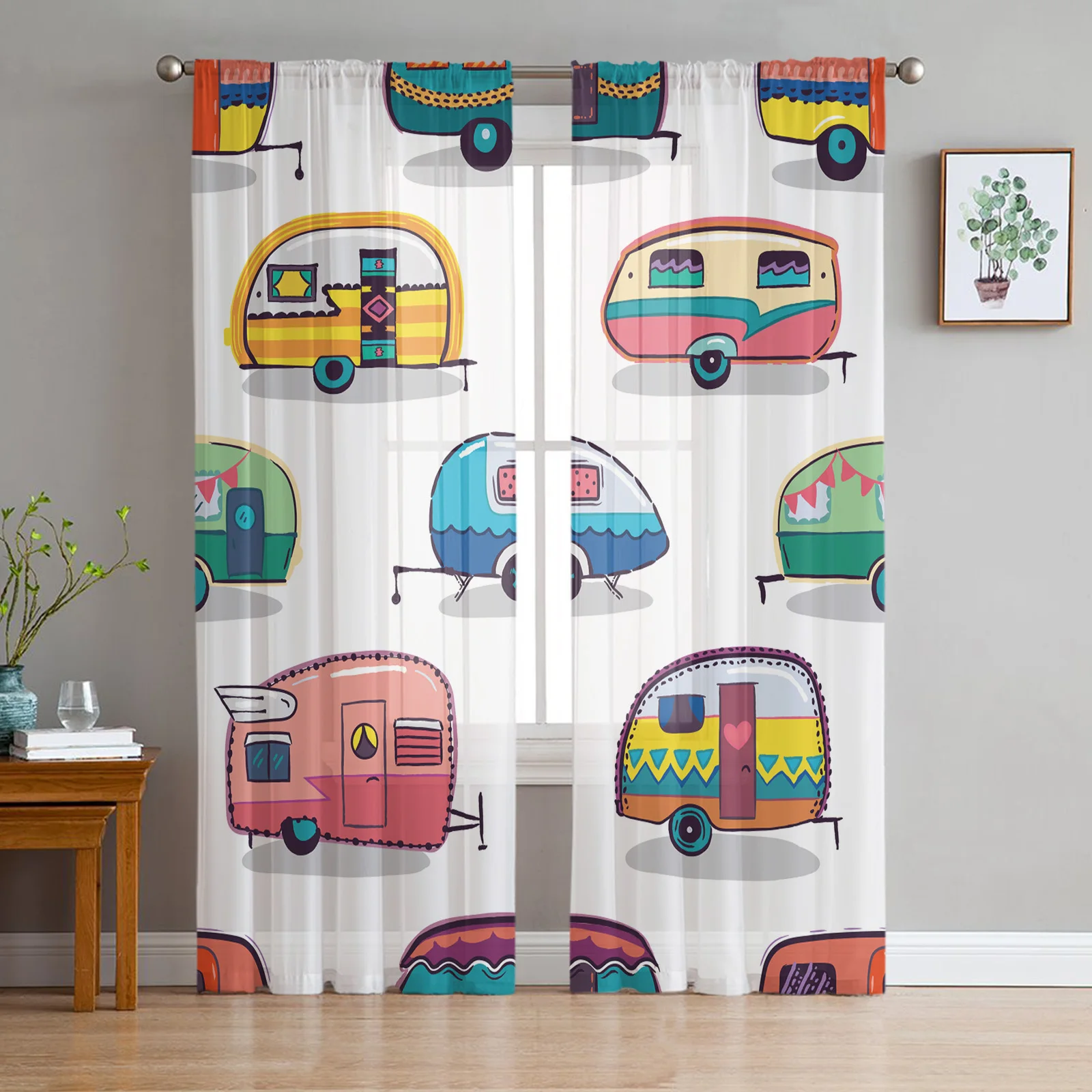 Cute Cartoon Car Sheer Curtains for Living Room Voile Curtain Bedroom Bathroom Tulle Curtains Window Drapes
Cute Cartoon Car Sheer Curtains for Living Room Voile Curtain Bedroom Bathroom Tulle Curtains Window Drapes