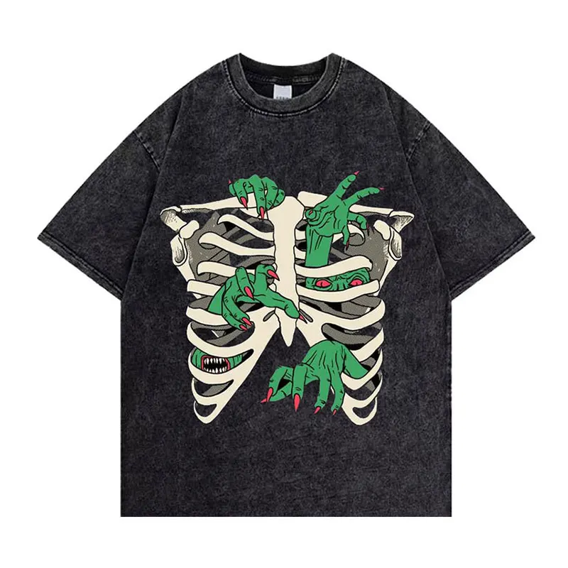 Streetwear Men Skull and Bone Zombie Graphic T-Shirt Y2k T Shirt Uomo Tshirt Homme Hip Hop Gothic Women's Short Sleeve Top Tees
Streetwear Men Skull and Bone Zombie Graphic T-Shirt Y2k T Shirt Uomo Tshirt Homme Hip Hop Gothic Women's Short Sleeve Top Tees