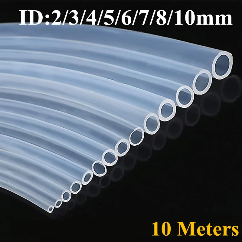 10M Food Grade Silicone Tubing Rubber Hose Transparent Flexible Silicone Tube Diameter 2 4 6 8 9 10mm Heat Resistant Clear Tube
10M Food Grade Silicone Tubing Rubber Hose Transparent Flexible Silicone Tube Diameter 2 4 6 8 9 10mm Heat Resistant Clear Tube