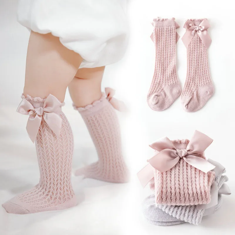 Girls Baby Socks Bowknot Mesh Socks Baby Princess Socks Infants Knee Length Socks Newborn Thin Cotton Socks
Girls Baby Socks Bowknot Mesh Socks Baby Princess Socks Infants Knee Length Socks Newborn Thin Cotton Socks