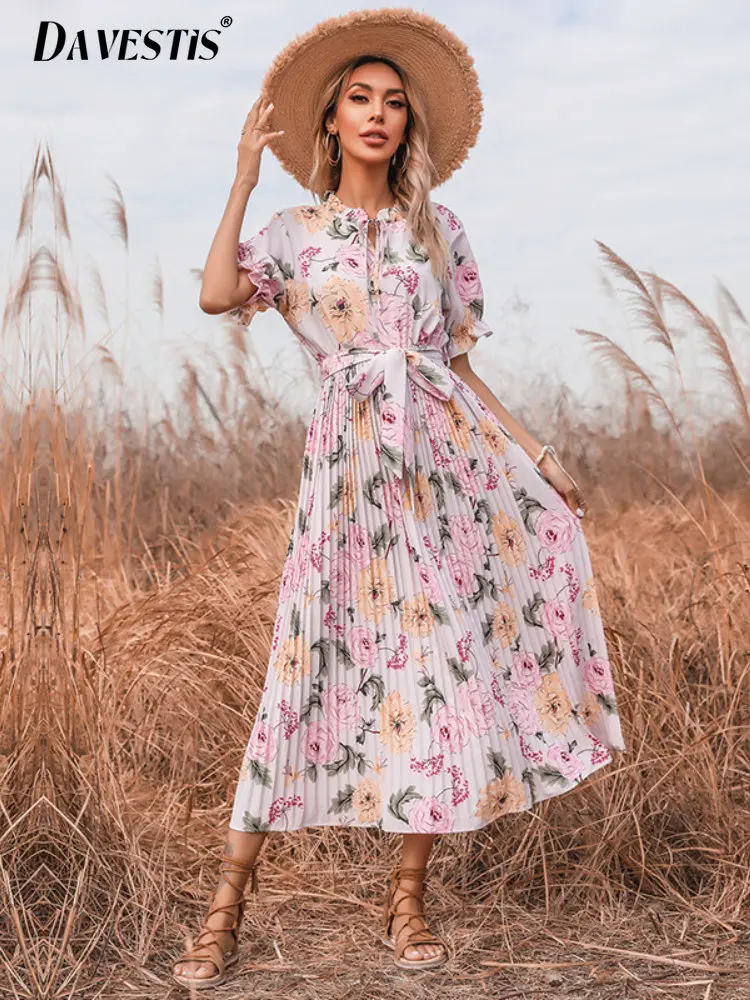 Летнее свободное дышащее платье с коротким рукавом, женские модные платья с принтом для женщин, Повседневное платье миди, 2023
Летнее свободное дышащее платье с коротким рукавом, женские модные платья с принтом для женщин, Повседневное платье миди, 2023