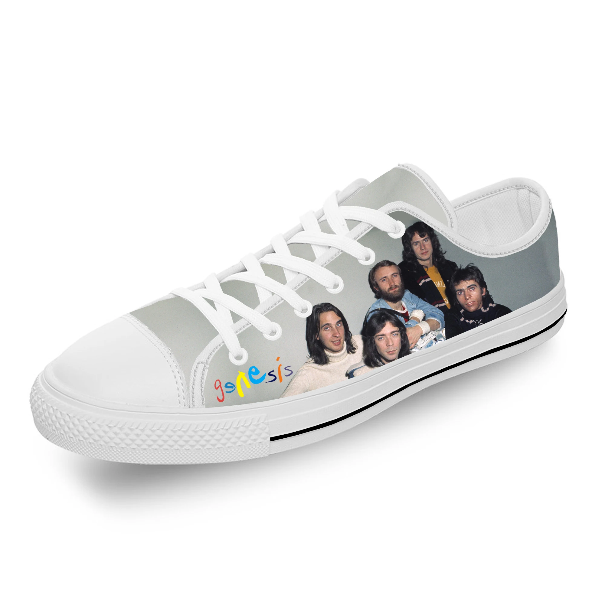 Rock band Low Top Sneakers Genesis Mens Womens Teenager Casual Shoes Canvas Running Shoes 3D Print Breathable Lightweight shoe 
Rock band Low Top Sneakers Genesis Mens Womens Teenager Casual Shoes Canvas Running Shoes 3D Print Breathable Lightweight shoe