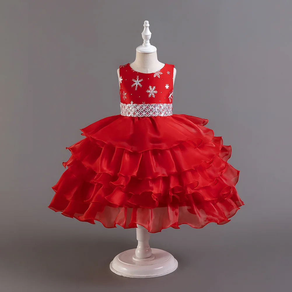 Girl Princess Cake Tutu Dresses New Christmas Ceremonial Ball Gown 110cm-150cm Host Piano Show Performance Children Costume
Girl Princess Cake Tutu Dresses New Christmas Ceremonial Ball Gown 110cm-150cm Host Piano Show Performance Children Costume