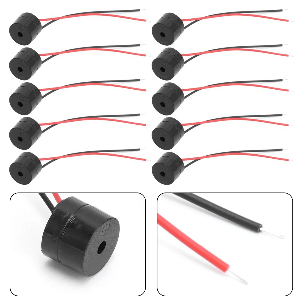 10 Pack Buzzer Alarm Active Piezo Electronic Wired Connector Buzzer 12V Is Sensitive To Trigger And Has Excellent Alarm Performa
10 Pack Buzzer Alarm Active Piezo Electronic Wired Connector Buzzer 12V Is Sensitive To Trigger And Has Excellent Alarm Performa