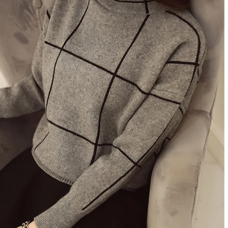 Turtleneck Sweaters Women Fashion Pullover Patchwork New Casual Loose Thick Long Sleeve Knit Clothes Vestidos woman sweaters
Turtleneck Sweaters Women Fashion Pullover Patchwork New Casual Loose Thick Long Sleeve Knit Clothes Vestidos woman sweaters