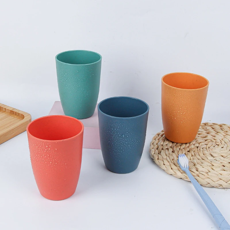 Wheat straw round eco-friendly water cup simple creative living room pot belly cup plastic brushing mouthwash cup gift
Wheat straw round eco-friendly water cup simple creative living room pot belly cup plastic brushing mouthwash cup gift