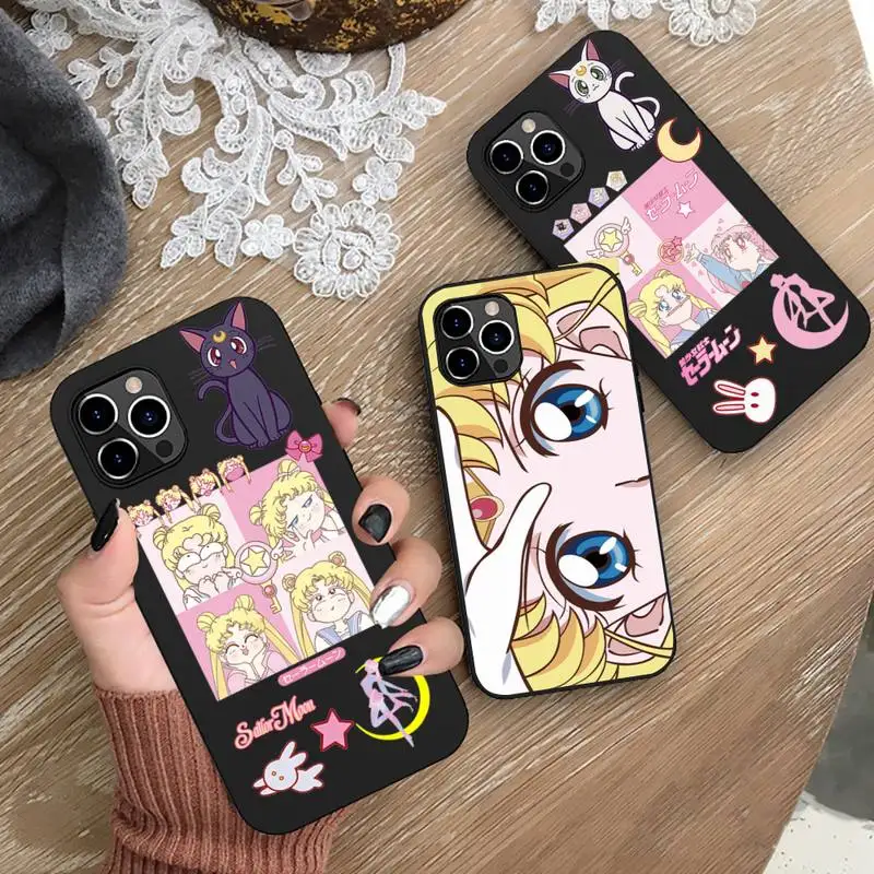 Cute Cartoon Sailor Moon Phone Case for iphone 13 12 11 Pro Mini XS MAX 8 7 Plus X SE 2020 XR Silicone Soft cover
Cute Cartoon Sailor Moon Phone Case for iphone 13 12 11 Pro Mini XS MAX 8 7 Plus X SE 2020 XR Silicone Soft cover