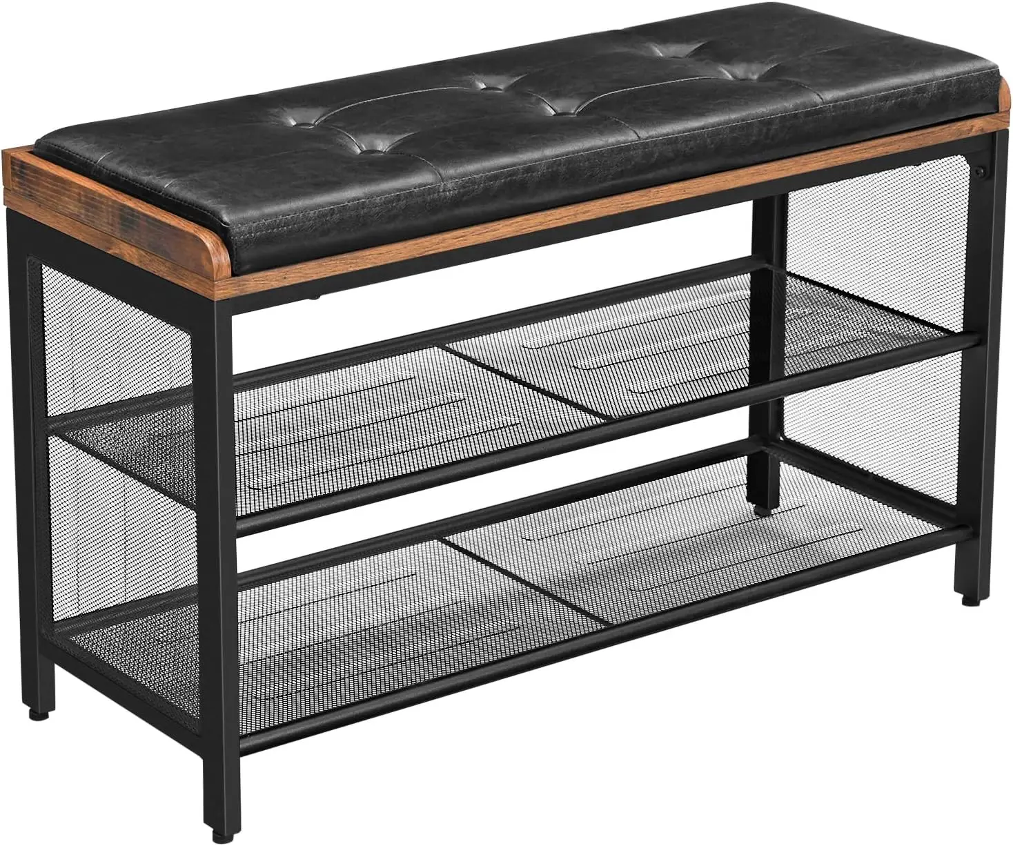 Storage Bench with Mesh Shelf, Shoe , Metal Frame, Easy Assembly, Space Saving, Imitation Leather, 11.8 x 31.5 x 18.9 Inches, Ru
Storage Bench with Mesh Shelf, Shoe , Metal Frame, Easy Assembly, Space Saving, Imitation Leather, 11.8 x 31.5 x 18.9 Inches, Ru