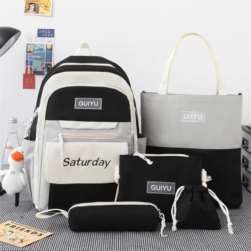 Qyahlybz 4pcs set female new primary school students children backpack backpacks for children girls' school backpack
Qyahlybz 4pcs set female new primary school students children backpack backpacks for children girls' school backpack