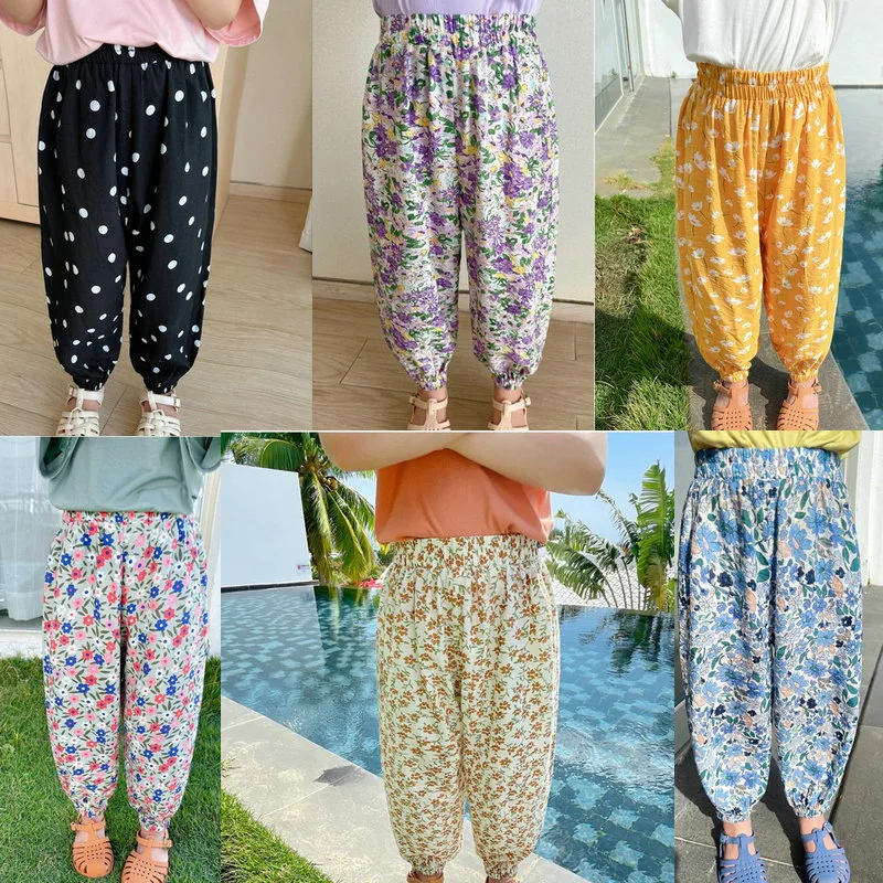 Girls Pants Flower Breathable Mosquito Pants Long Pants Baby Kids Comfortable Outfit Spring Summer New Casual Children Clothing
Girls Pants Flower Breathable Mosquito Pants Long Pants Baby Kids Comfortable Outfit Spring Summer New Casual Children Clothing