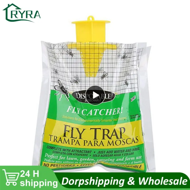 2 Packs Fly Trap catches Bag Outdoor Disposable Fly Catcher Control Trap with Attractant Insecticide Free Garden Flycatcher
2 Packs Fly Trap catches Bag Outdoor Disposable Fly Catcher Control Trap with Attractant Insecticide Free Garden Flycatcher