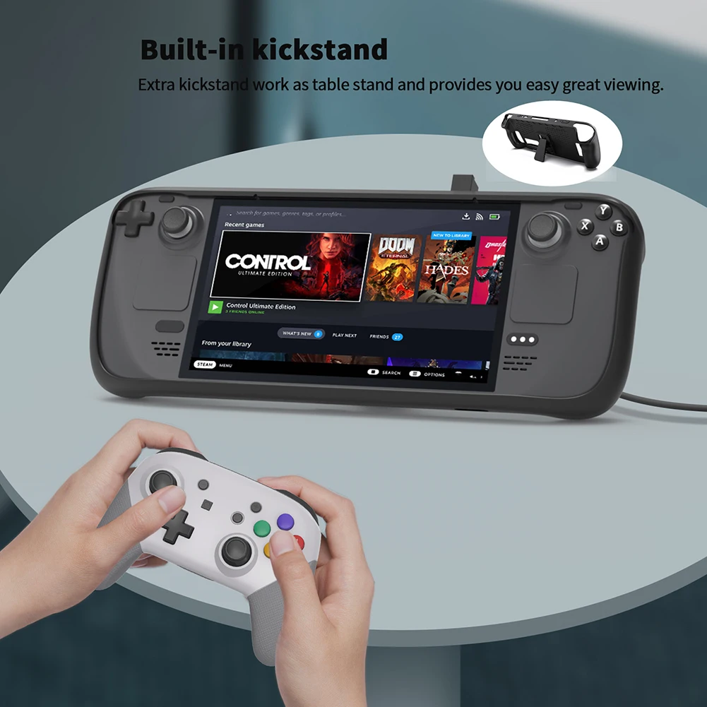 Portable Protective Case Touchpad Button Sticker Set Anti-drop TPU Protective Cover Accessories for Steam Deck
Portable Protective Case Touchpad Button Sticker Set Anti-drop TPU Protective Cover Accessories for Steam Deck