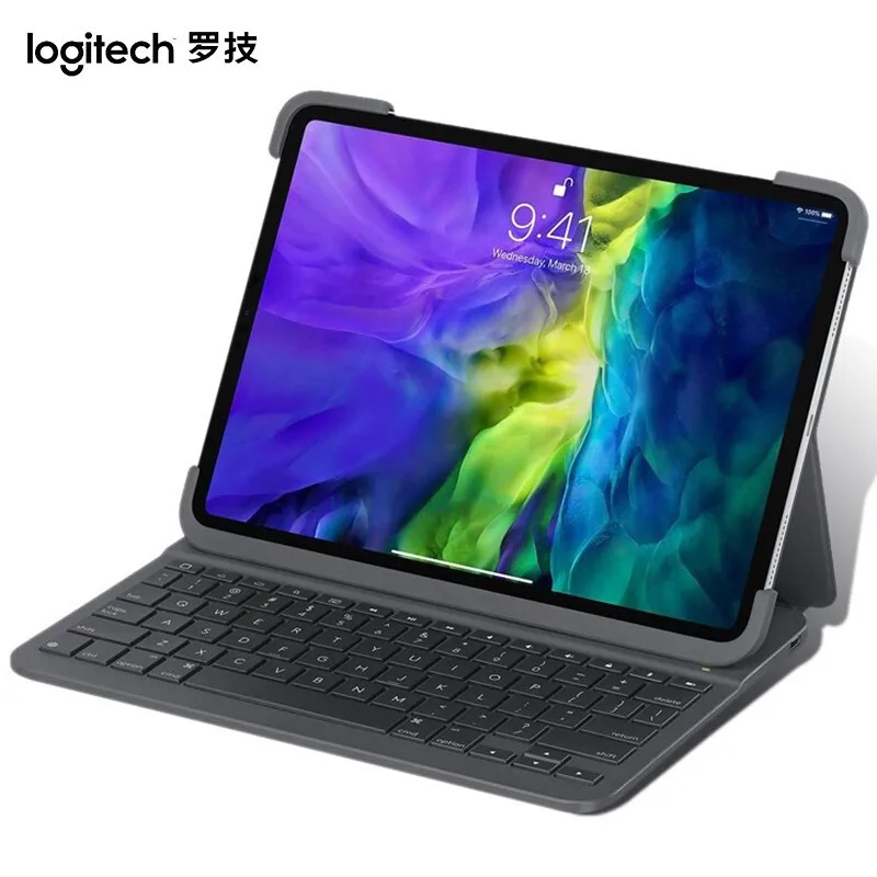Обложка для клавиатуры Logitech Slim Folio Pro, Bluetooth-клавиатура для Ipad 11 дюймов, для Ipadpro Generation I и II
Обложка для клавиатуры Logitech Slim Folio Pro, Bluetooth-клавиатура для Ipad 11 дюймов, для Ipadpro Generation I и II