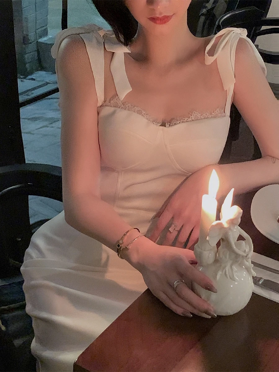 

Женское облегающее платье-корсет, элегантное белое платье в Корейском стиле для выпускного вечера, клувечерние, вечеринки, дня рождения, ле...