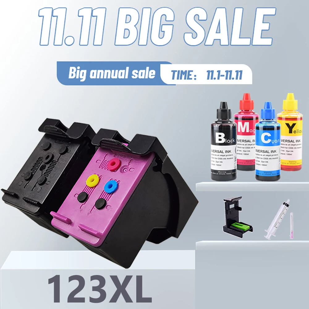 GraceMate 123XL Ink Cartridge for HP 123 123xl for HP Deskjet 2630 2620 1110 2130 2132 2133 3630 3632 3638 3639 4520 Printer
GraceMate 123XL Ink Cartridge for HP 123 123xl for HP Deskjet 2630 2620 1110 2130 2132 2133 3630 3632 3638 3639 4520 Printer