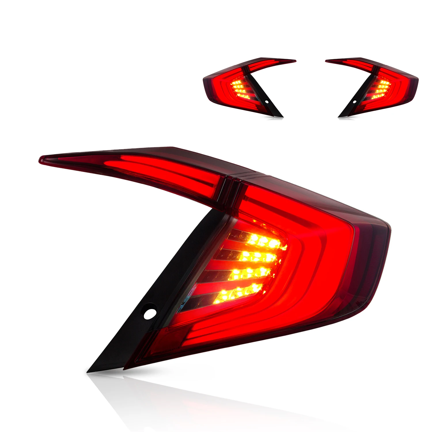 VLAND Taillight Assembly FIT FOR HONDA CIVIC TAIL LAMP 2016-UP TAIL LAMPTAIL LAMP LED Running Light LED Brake Light
VLAND Taillight Assembly FIT FOR HONDA CIVIC TAIL LAMP 2016-UP TAIL LAMPTAIL LAMP LED Running Light LED Brake Light