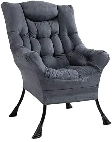 Soft Accent Chair Living Room Upholstered Single Armchair High Back Lazy Sofa (Navy) Bag chair Plywood chair Butacas y sillones
Soft Accent Chair Living Room Upholstered Single Armchair High Back Lazy Sofa (Navy) Bag chair Plywood chair Butacas y sillones