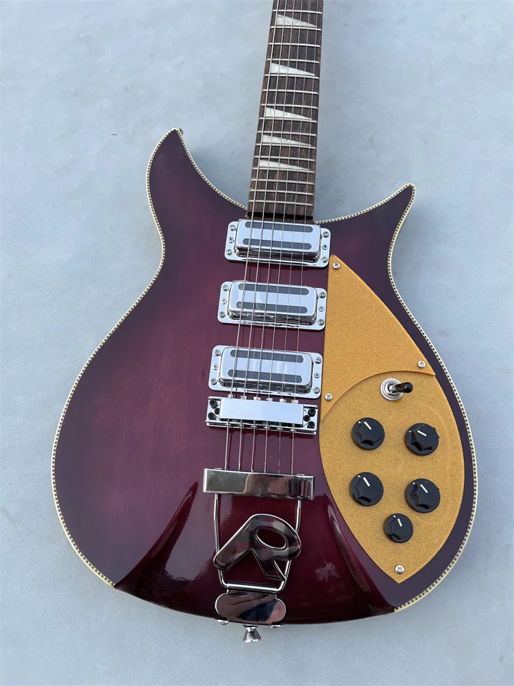 

high-quality 6-string electric guitar, Ricken electric guitar,purple colour rosewood fingerboard, free shipping.