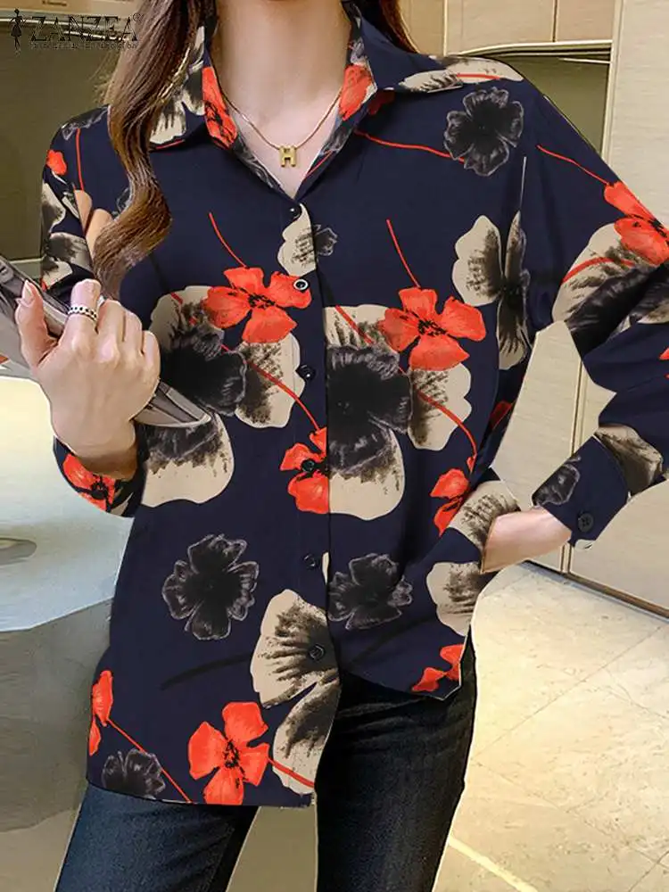 Women Casual Long Sleeved Shirts Loose Tops Office Lady Tops Tunic ZANZEA Lapel Neck Blusas Oversized Bohemian Printed Blouse
Women Casual Long Sleeved Shirts Loose Tops Office Lady Tops Tunic ZANZEA Lapel Neck Blusas Oversized Bohemian Printed Blouse