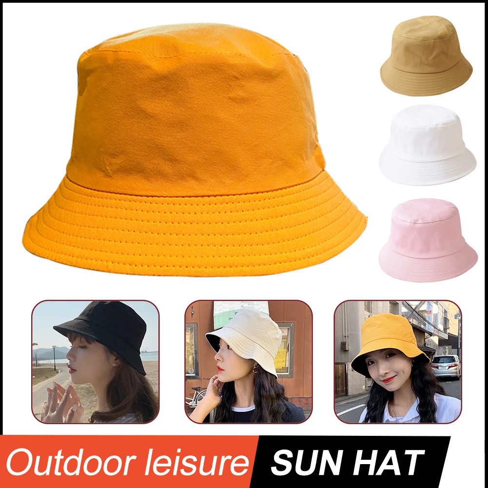 Fashion Unisex Cotton Bucket Hats Pure Color Summer Sun Hat Soft Fisherman Hat Panama For Outdoor Beach Pool Sunbonnet
Fashion Unisex Cotton Bucket Hats Pure Color Summer Sun Hat Soft Fisherman Hat Panama For Outdoor Beach Pool Sunbonnet
