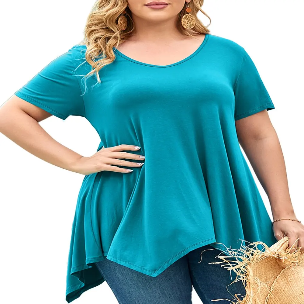 Women Plus Size Casual V Neck t Shirts Tunic Tops for Leggings Casual Plus Size Tops
Women Plus Size Casual V Neck t Shirts Tunic Tops for Leggings Casual Plus Size Tops