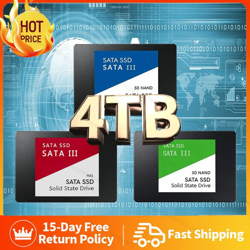 Portable Original 2.5Inch Sata III 1TB 2TB 4TB SSD High-speed External Solid State Hard Drive For Laptop Micro Computer Desktop 
Portable Original 2.5Inch Sata III 1TB 2TB 4TB SSD High-speed External Solid State Hard Drive For Laptop Micro Computer Desktop