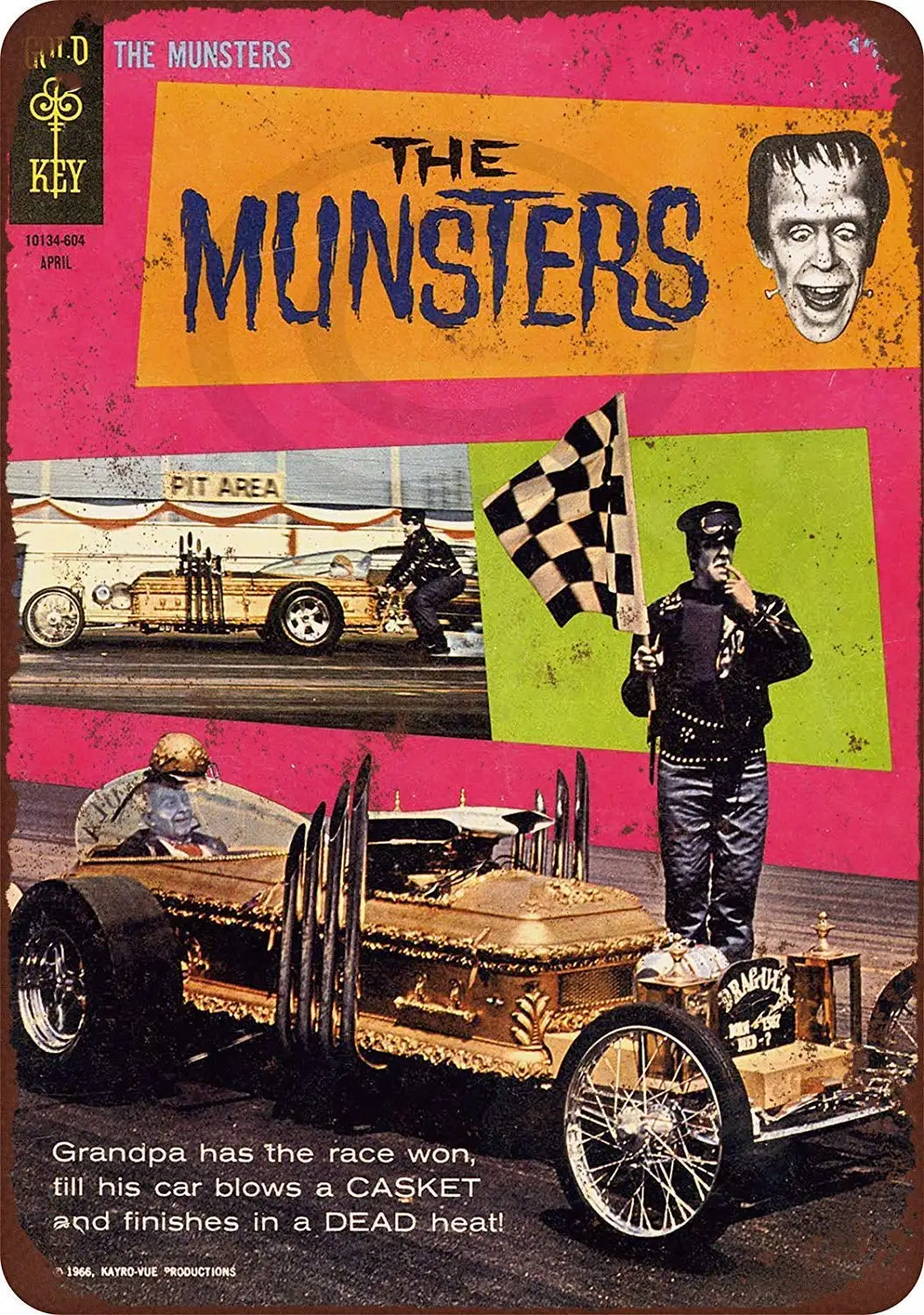 Isaric Tin Sign 1966 Munsters Drag-U-La Comic Vintage Reproduction Metal Sign 8 x 12 
Isaric Tin Sign 1966 Munsters Drag-U-La Comic Vintage Reproduction Metal Sign 8 x 12