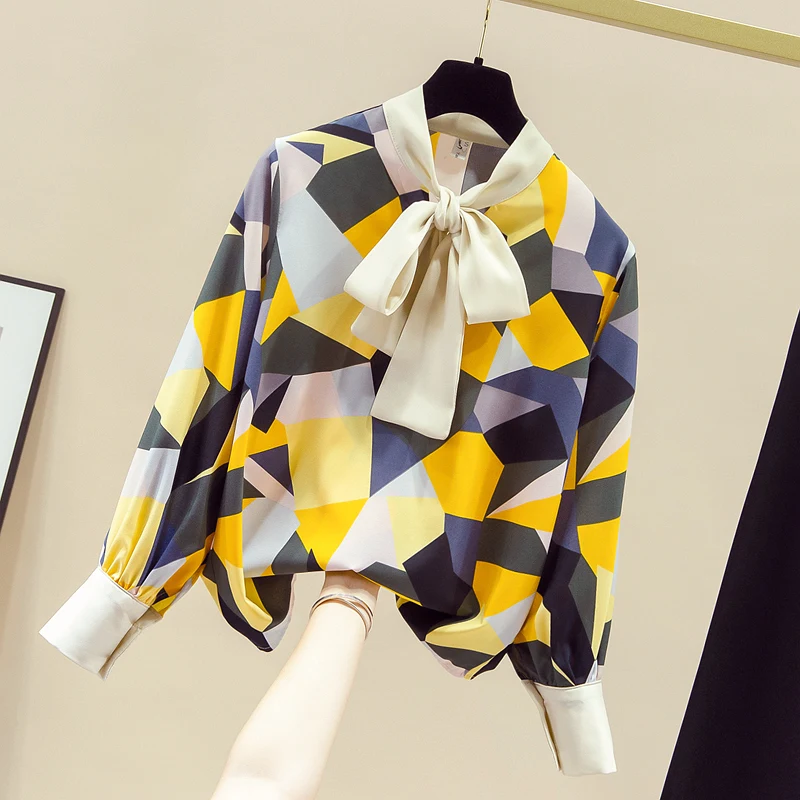 Блузка модная весенне-осенняя с зеркальным принтом, Свободная шифоновая блузка с длинным рукавом и бантом, Забавный цвет Tenafeicc
Блузка модная весенне-осенняя с зеркальным принтом, Свободная шифоновая блузка с длинным рукавом и бантом, Забавный цвет Tenafeicc