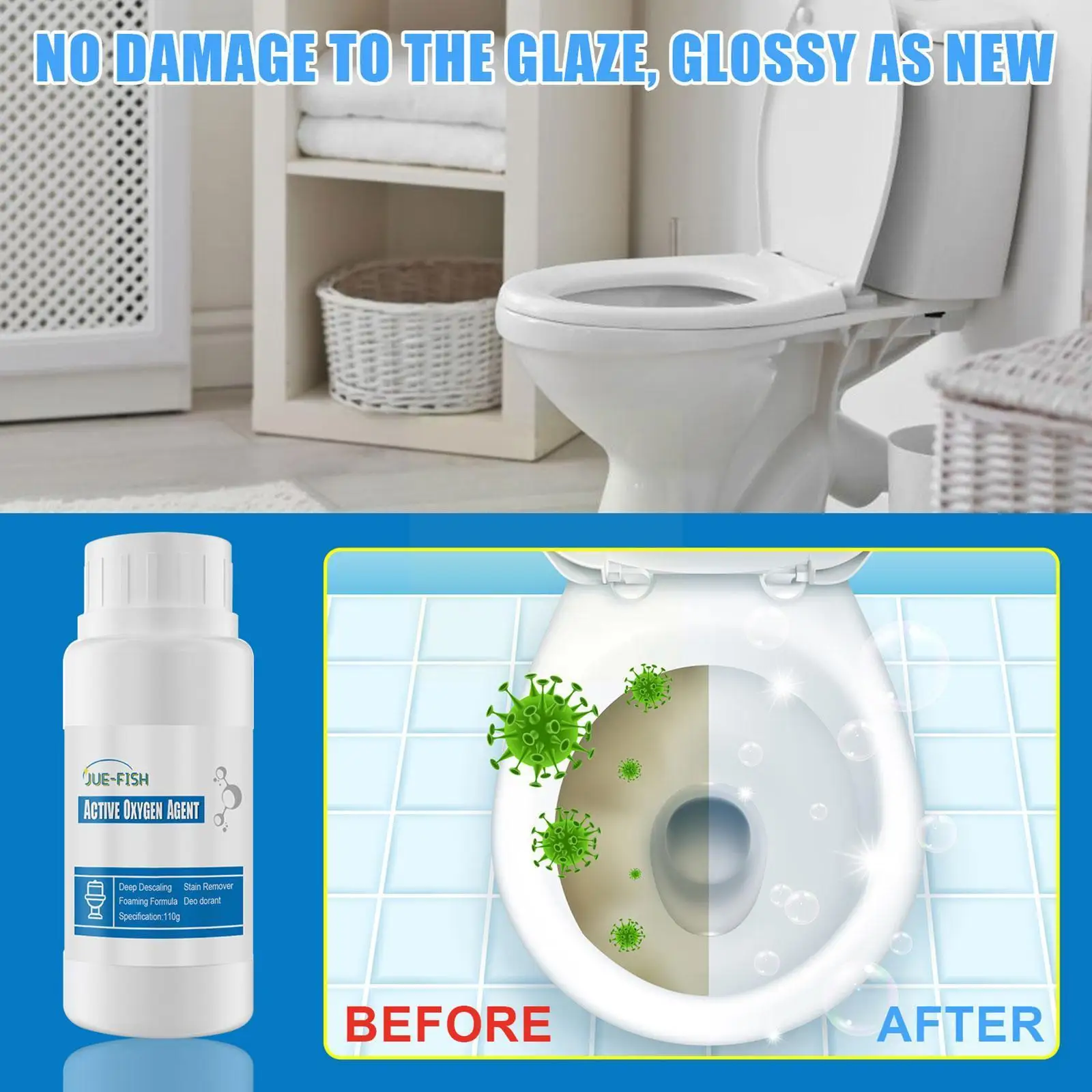 Toilet Active Oxygen Agent Powerful Pipe Dredging Agent Sink Water Kitchen Sewer Pipe Cleaning Powder Toilet Toilet Deodora X9c1
Toilet Active Oxygen Agent Powerful Pipe Dredging Agent Sink Water Kitchen Sewer Pipe Cleaning Powder Toilet Toilet Deodora X9c1