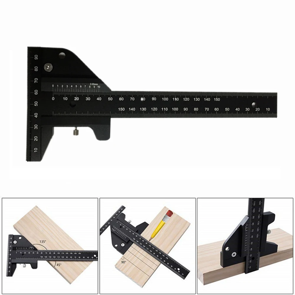 Multi Woodworking Sliding Gauge Aluminum Alloy Scribe Ruler Depth Gauge T-Square Scribing Measuring Tools Marking Gauge T Ruler
Multi Woodworking Sliding Gauge Aluminum Alloy Scribe Ruler Depth Gauge T-Square Scribing Measuring Tools Marking Gauge T Ruler