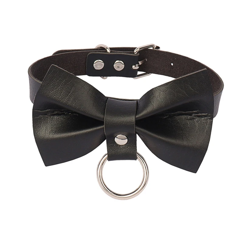 667E Black Leather Choker Necklace Gothic Punk Choker Collar Goth Bow Collar Necklace Adjustable Harajuku Jewelry for Women
667E Black Leather Choker Necklace Gothic Punk Choker Collar Goth Bow Collar Necklace Adjustable Harajuku Jewelry for Women
